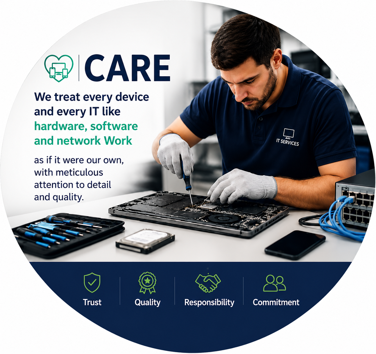 Care for every device with meticulous attention to detail